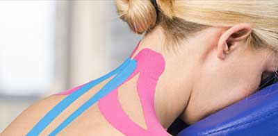 Тейпирование верхнегрудного и шейного отдела